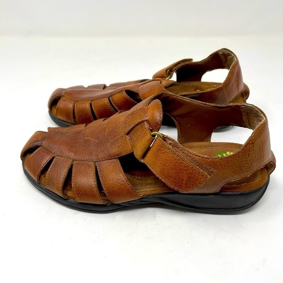 Earth Astrid Leather Velcro Sandals – Brown Size 6.5 (Fits Like 6) - Picture 1 of 10
